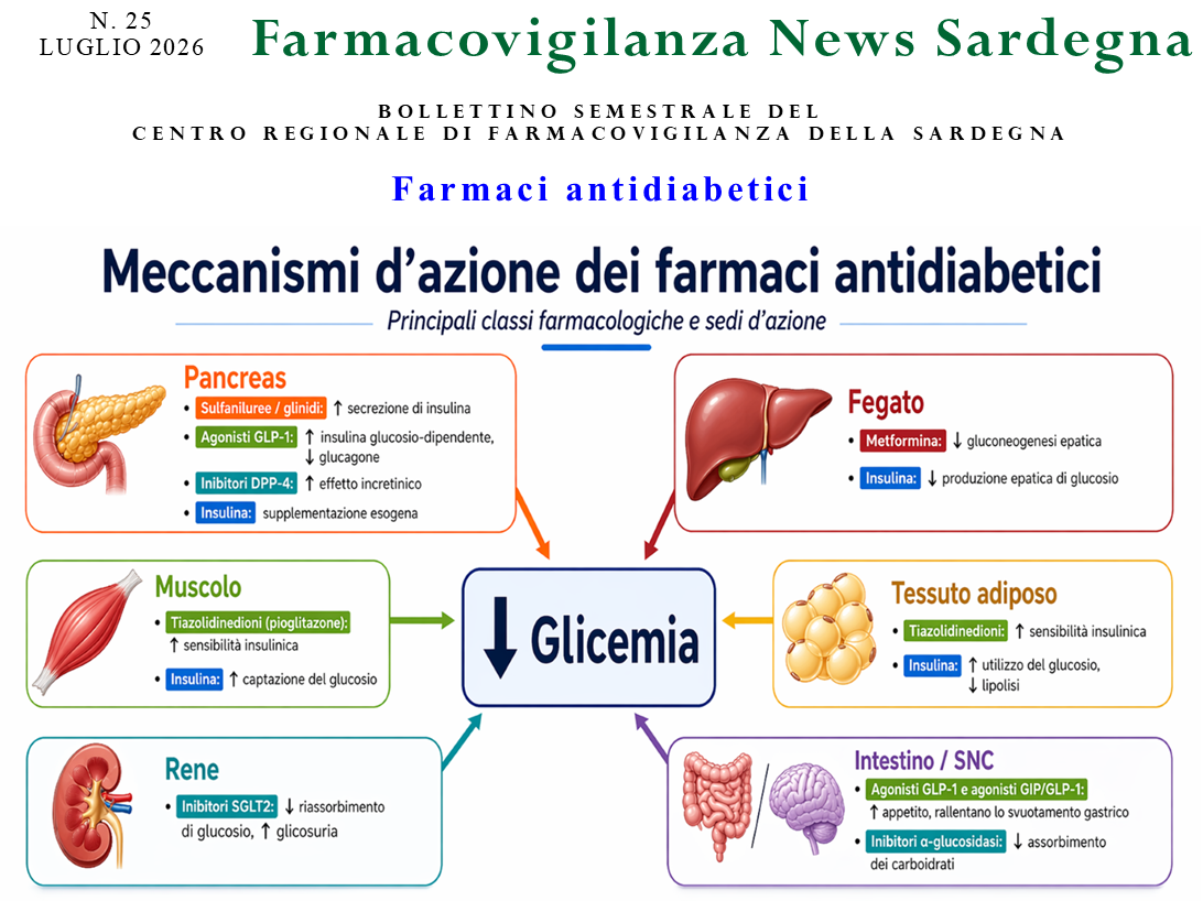 Il Centro Regionale di Farmacovigilanza della Regione Sardegna pubblica il Bollettino del I Semestre 2026
